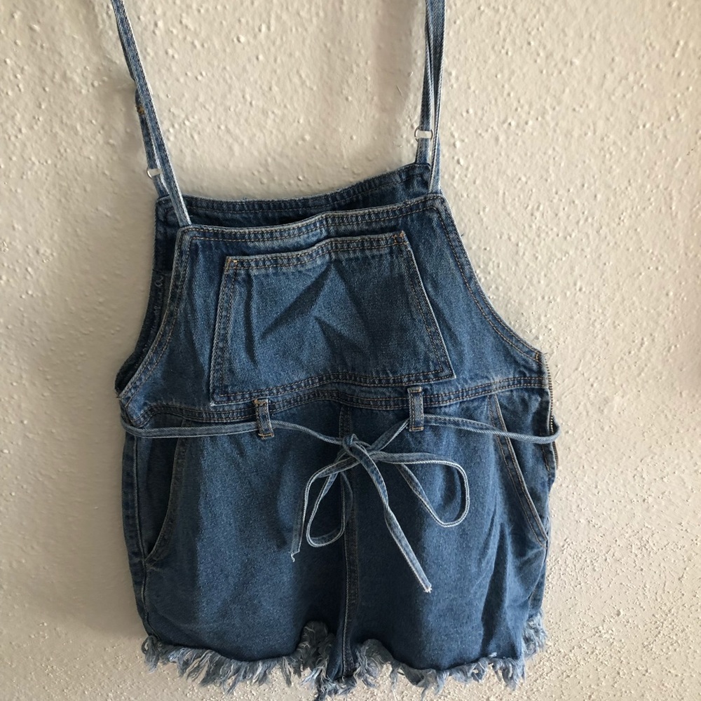 Denim overall forever 21